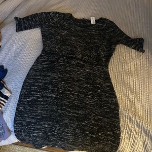 Elegant Black and Gray Women's Dress